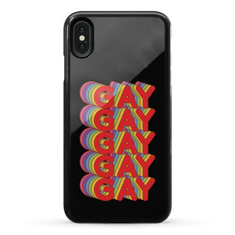 Gay Retro Rainbow Phone Case
